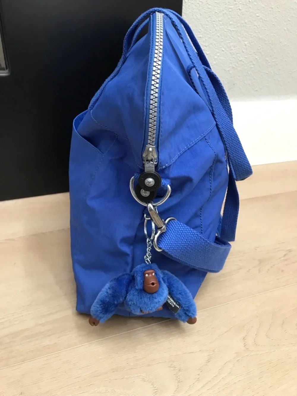 Kipling Martina Handbag Sailor Blue Crinkle Nylon Tote